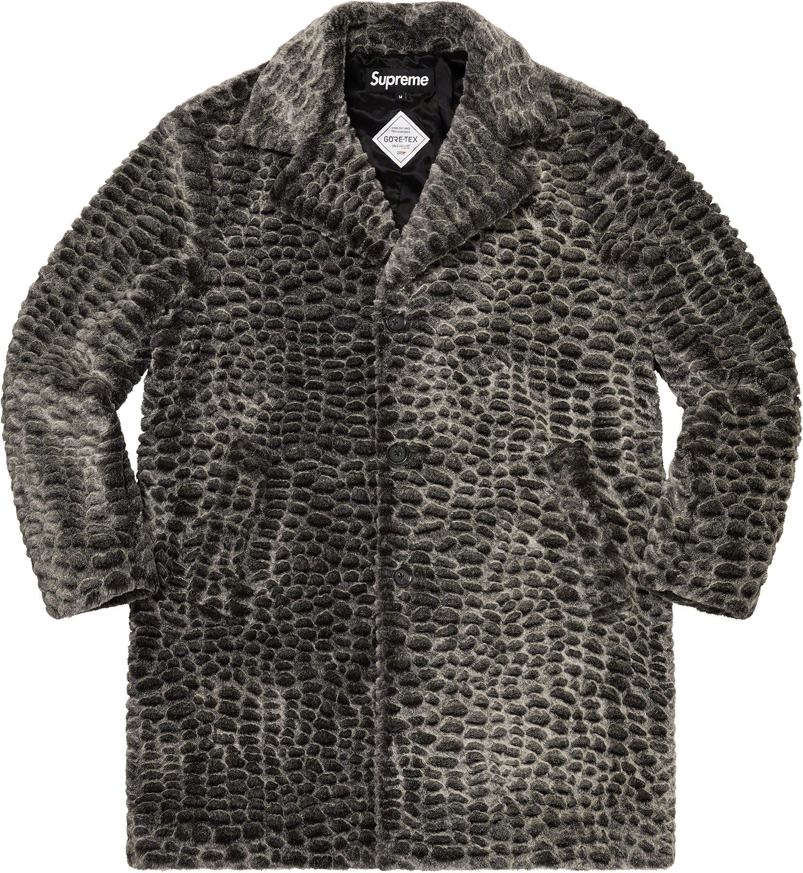 Croc Faux Fur Overcoat view 2
